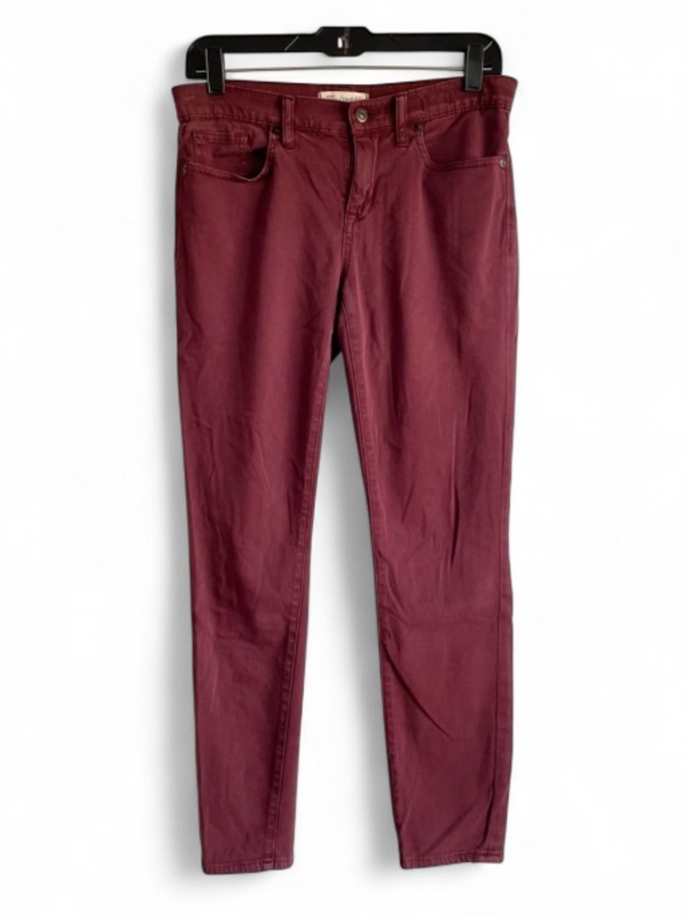 Madewell Skinny Skinny Burgundy Cotton Jeans Size 29